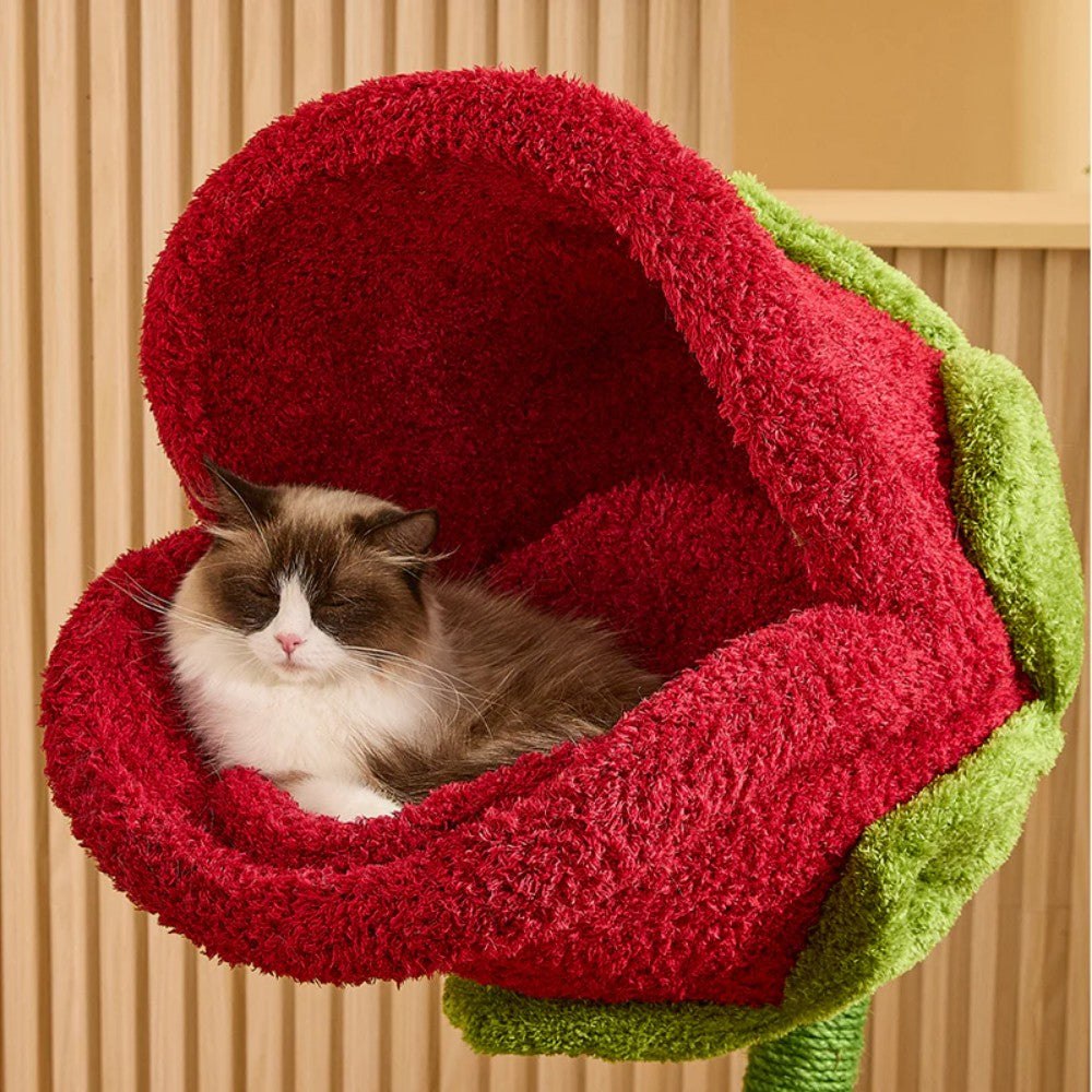CMISSTREE Purr-anha Plant Flower Cat Tree