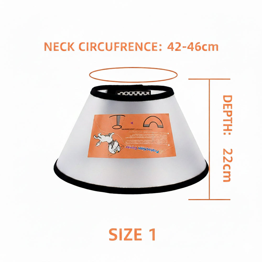 Pet Plastic Elizabethan Protective Collar #1 ~ #7