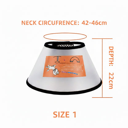 Pet Plastic Elizabethan Protective Collar #1 ~ #7