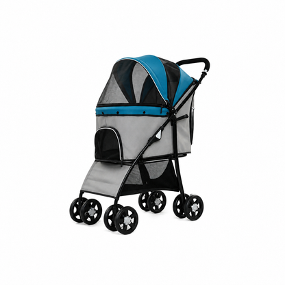 Easy Fold Pet Stroller - One-Touch Folding Design