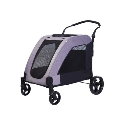 Easy Fold Pet Stroller - One-Touch Folding Design