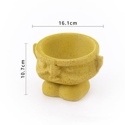 Elevated Ceramic Pet Bowl Anti Tip Neck Support