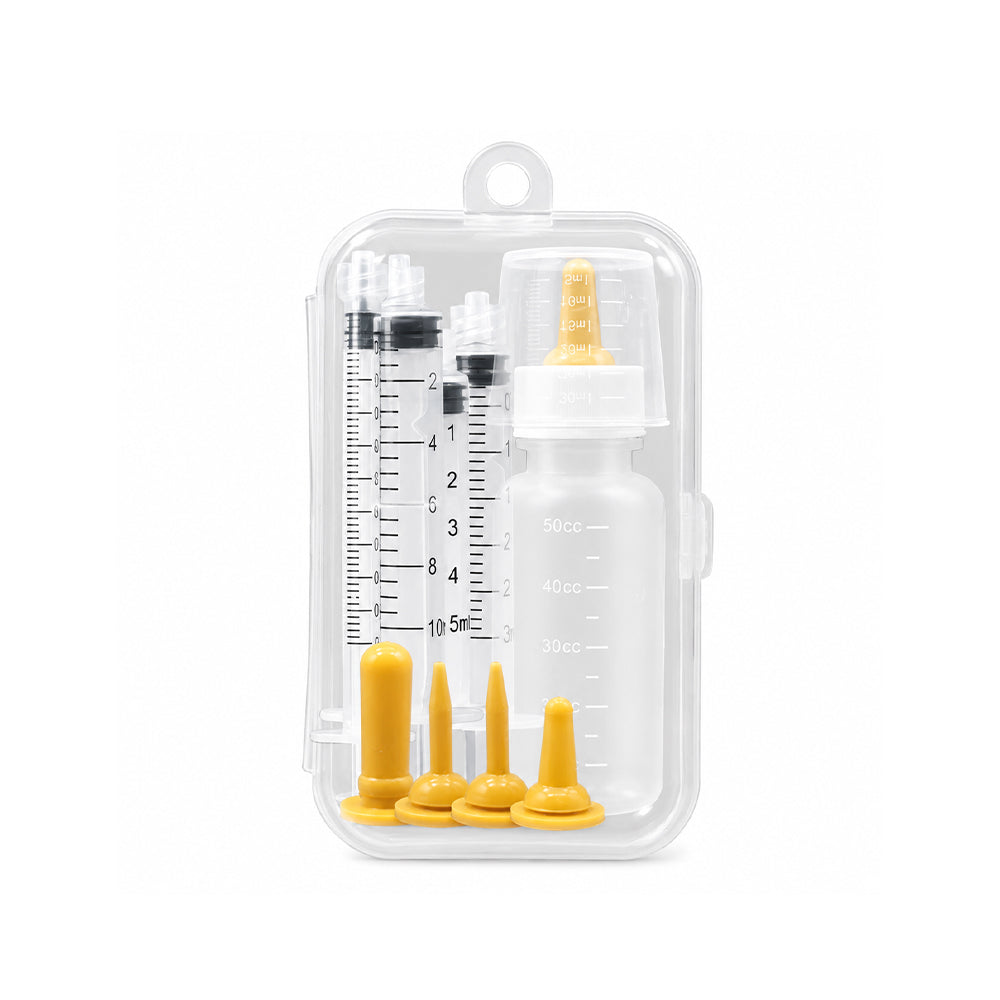 Pet Feeding Kit Syringe Feeder Nursing Bottle for Kittens and Puppies