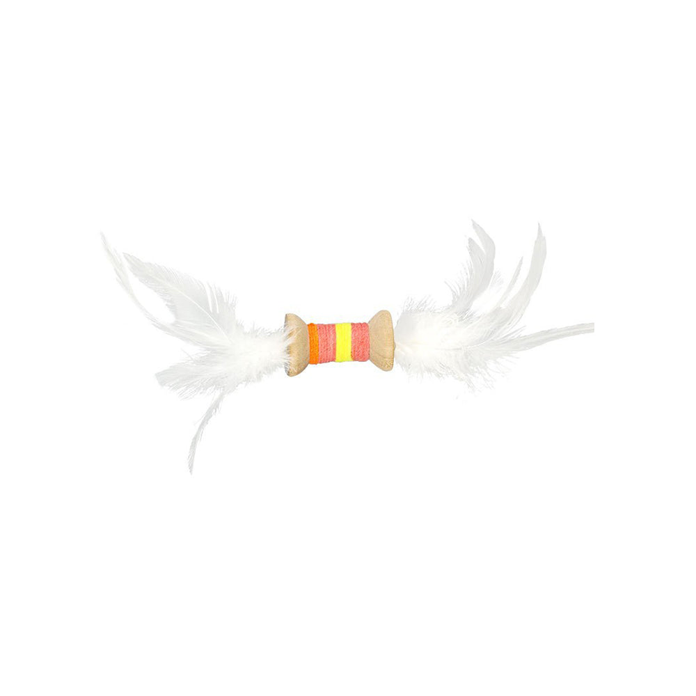 Cat Toy Feather Roller Interactive Self Play Toy