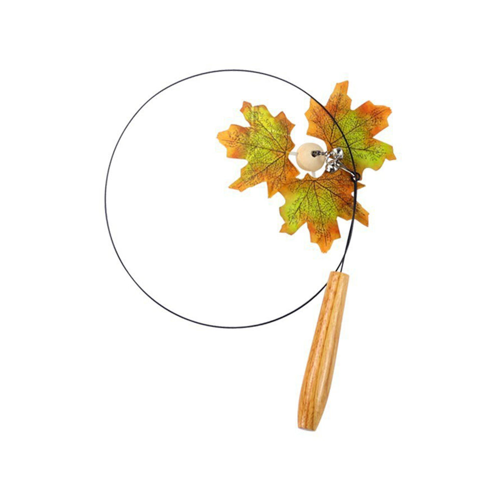 Cat Wand Toy – Interactive Feather Teaser with Replaceable Heads