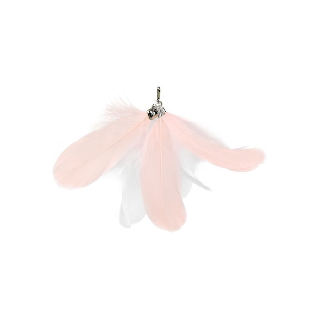 Cat Wand Toy – Interactive Feather Teaser with Replaceable Heads