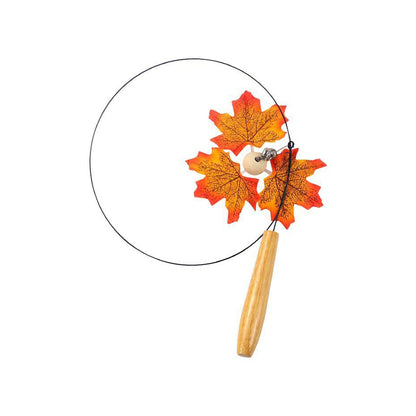 Cat Wand Toy – Interactive Feather Teaser with Replaceable Heads