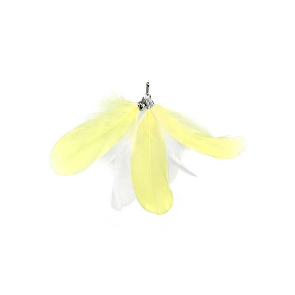 Cat Wand Toy – Interactive Feather Teaser with Replaceable Heads