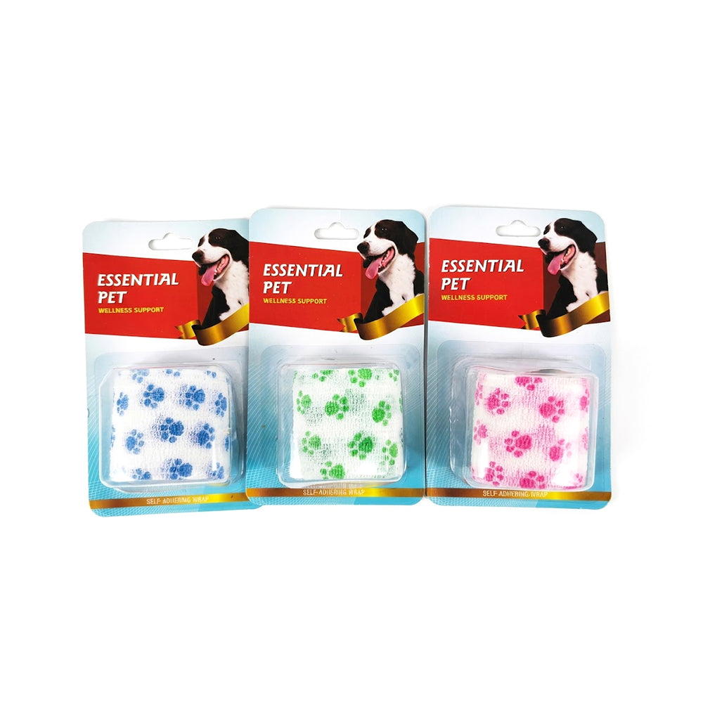 Pet Self-Adhesive Bandage – Vet Wrap Cohesive No-Glue for Cats & Dogs