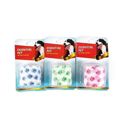Pet Self-Adhesive Bandage – Vet Wrap Cohesive No-Glue for Cats & Dogs