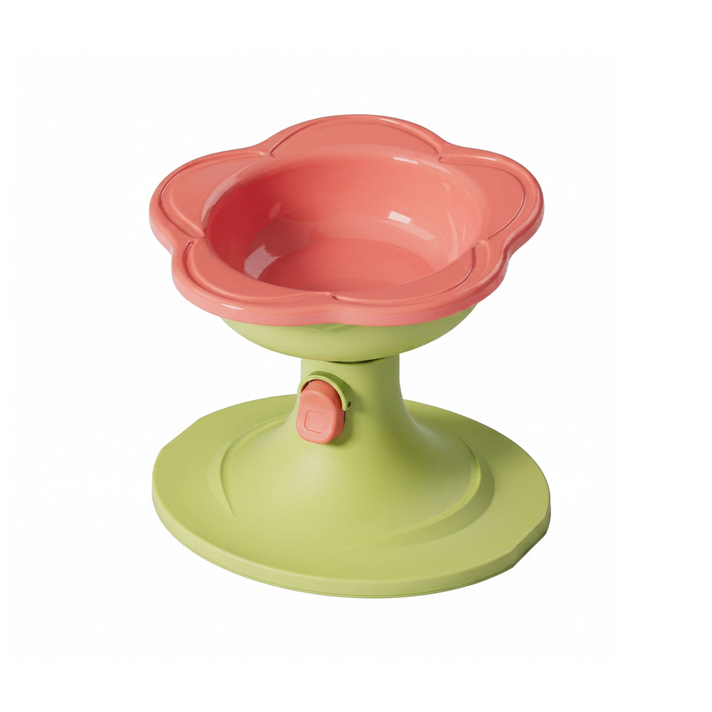 Adjustable Elevated Pet Bowl Ceramic Neck Support