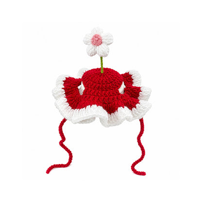 Pet Hat & Scarf | Handmade Knitted Costume for Cats & Dogs
