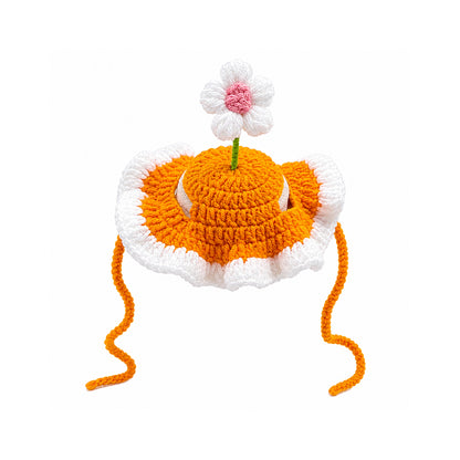 Pet Hat & Scarf | Handmade Knitted Costume for Cats & Dogs