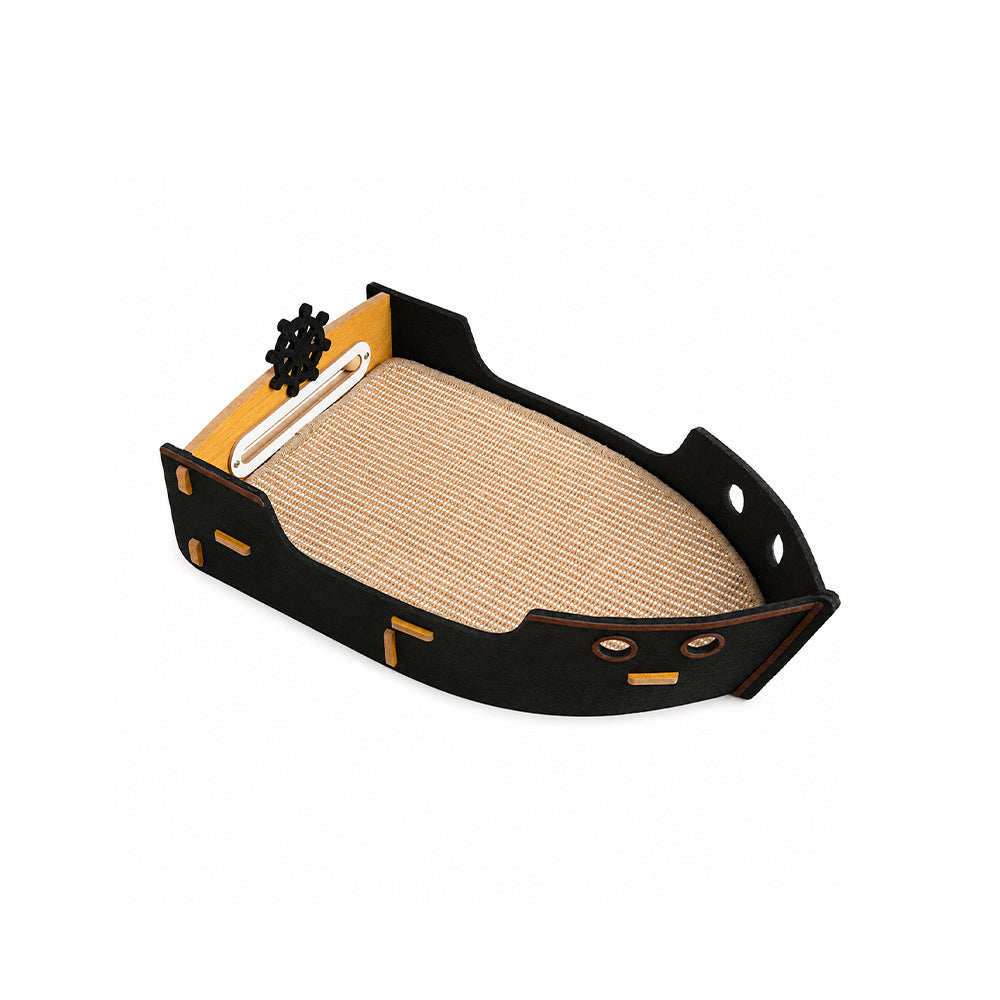 Pirate Ship Cat Tree Bed with Scratching Post