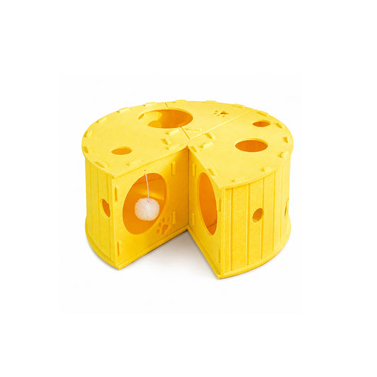 Felt Cat Tunnel Bed Cheese Design