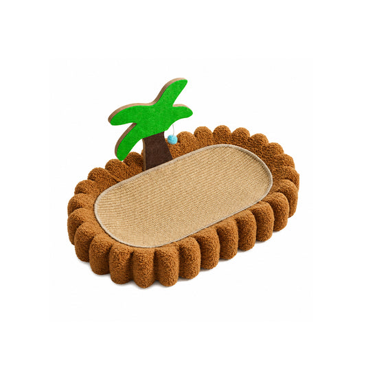 Sisal Cat Scratcher Bowl Bed Coconut Tree