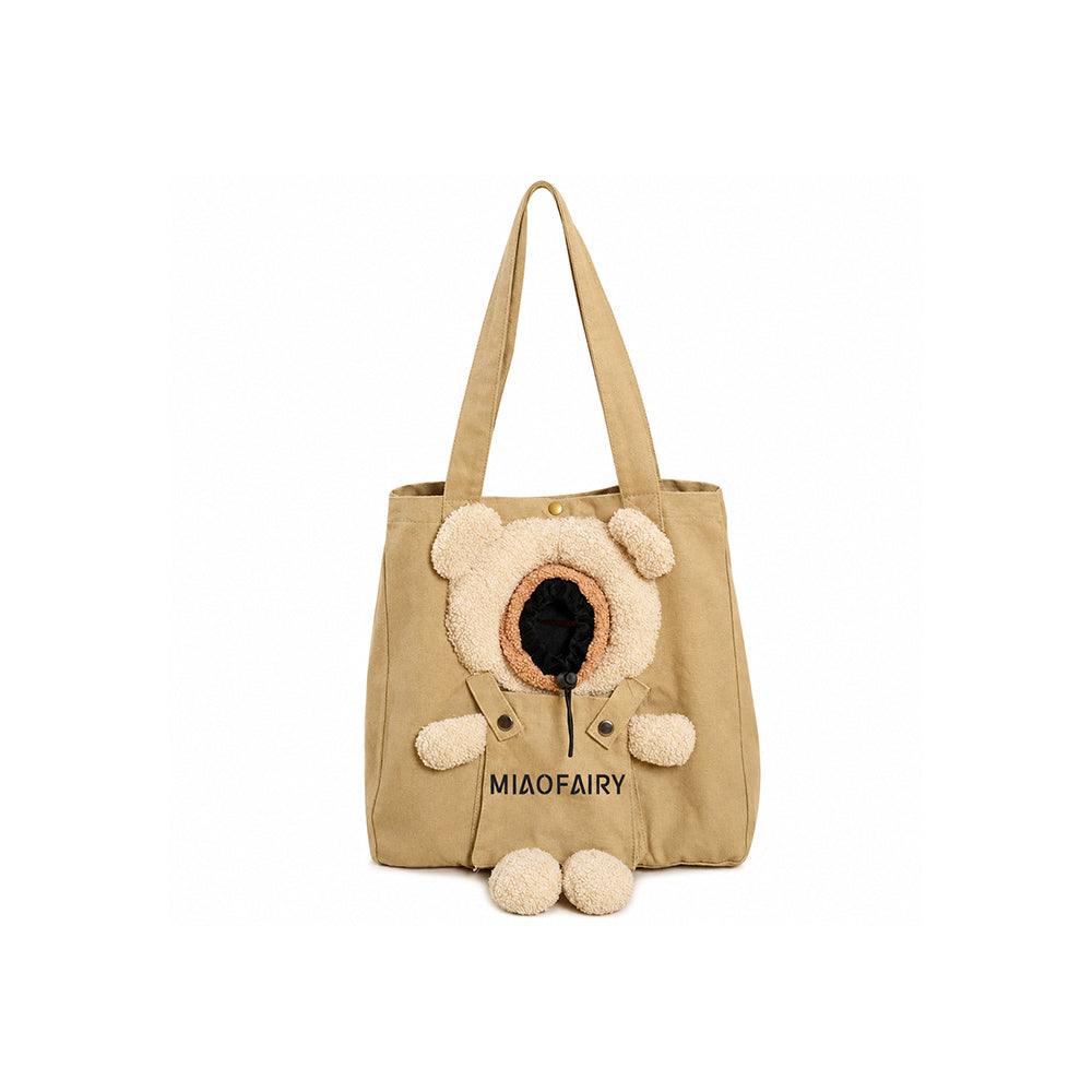 Canvas Pet Carrier Bag Foldable Breathable
