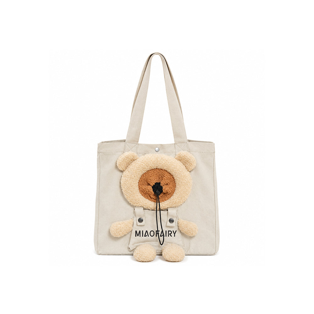 Canvas Pet Carrier Bag Foldable Breathable