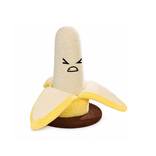 Banana Cat Scratching Post Sisal Rope