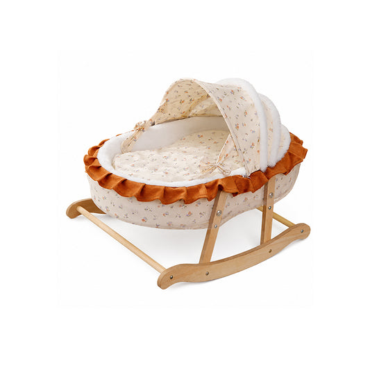 French Style Cat Rocking Bed Plush Cradle