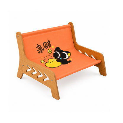 Large Cat Lounger Chair with Sisal Scratching Board – Durable All-Season Cat Bed