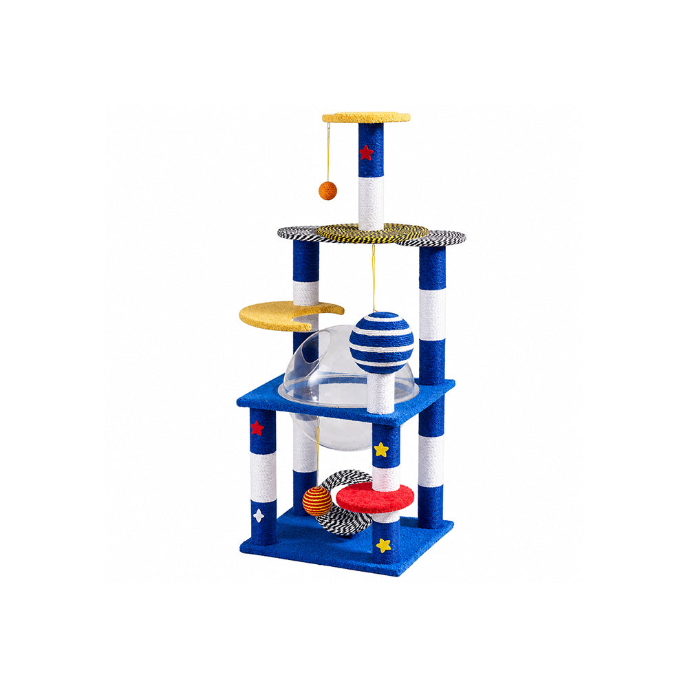 Extra Large Sisal Cat Scratcher Tower – Luxury Galaxy Series