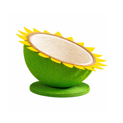 Extra Large Sisal Cat Scratcher & Bed – Round Multi-Functional Cat Bowl