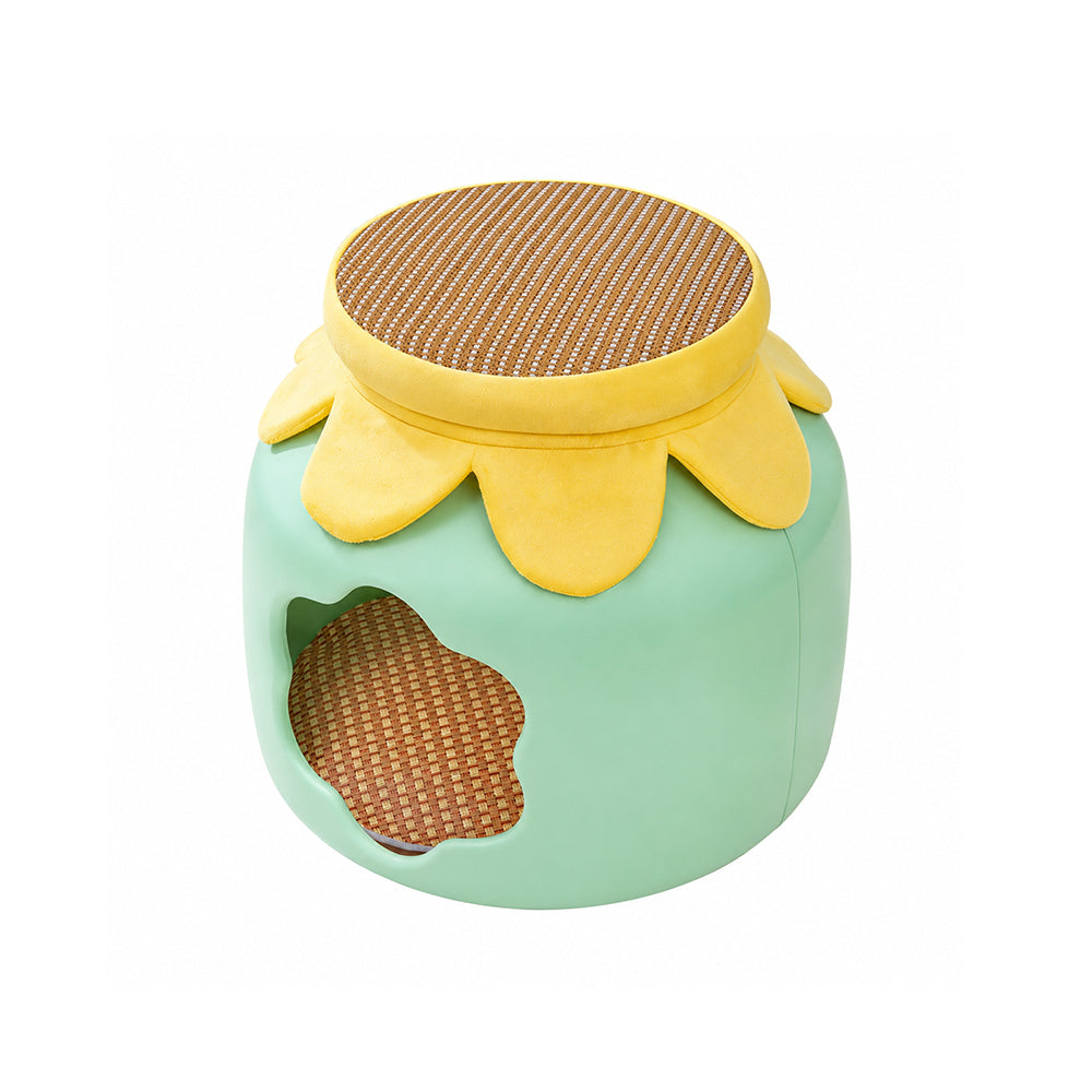 Closed Cat & Dog Stool – Winter Warmth, Human-Cat Shared, Four-Season Use