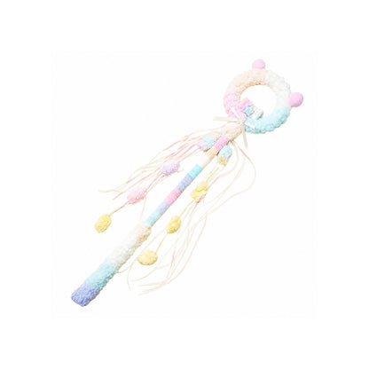 Fairy Magic Wand Cat Toy – Interactive Plush Wand with Bell & Tassel