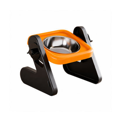 Adjustable Stainless Steel Pet Bowl – Single or Double, Neck-Friendly