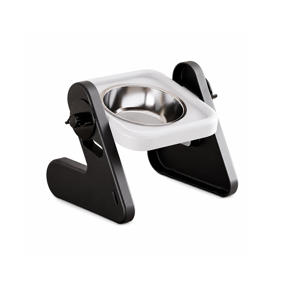 Adjustable Stainless Steel Pet Bowl – Single or Double, Neck-Friendly