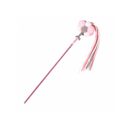 Fairy Wand Cat Teaser Toy – Interactive Tassel & Feather Wand for Cats