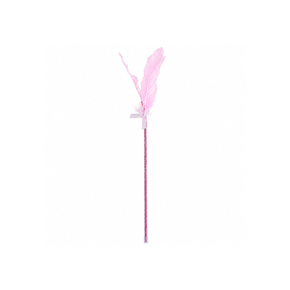 Fairy Wand Cat Teaser Toy – Interactive Tassel & Feather Wand for Cats