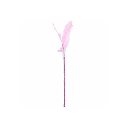 Fairy Wand Cat Teaser Toy – Interactive Tassel & Feather Wand for Cats