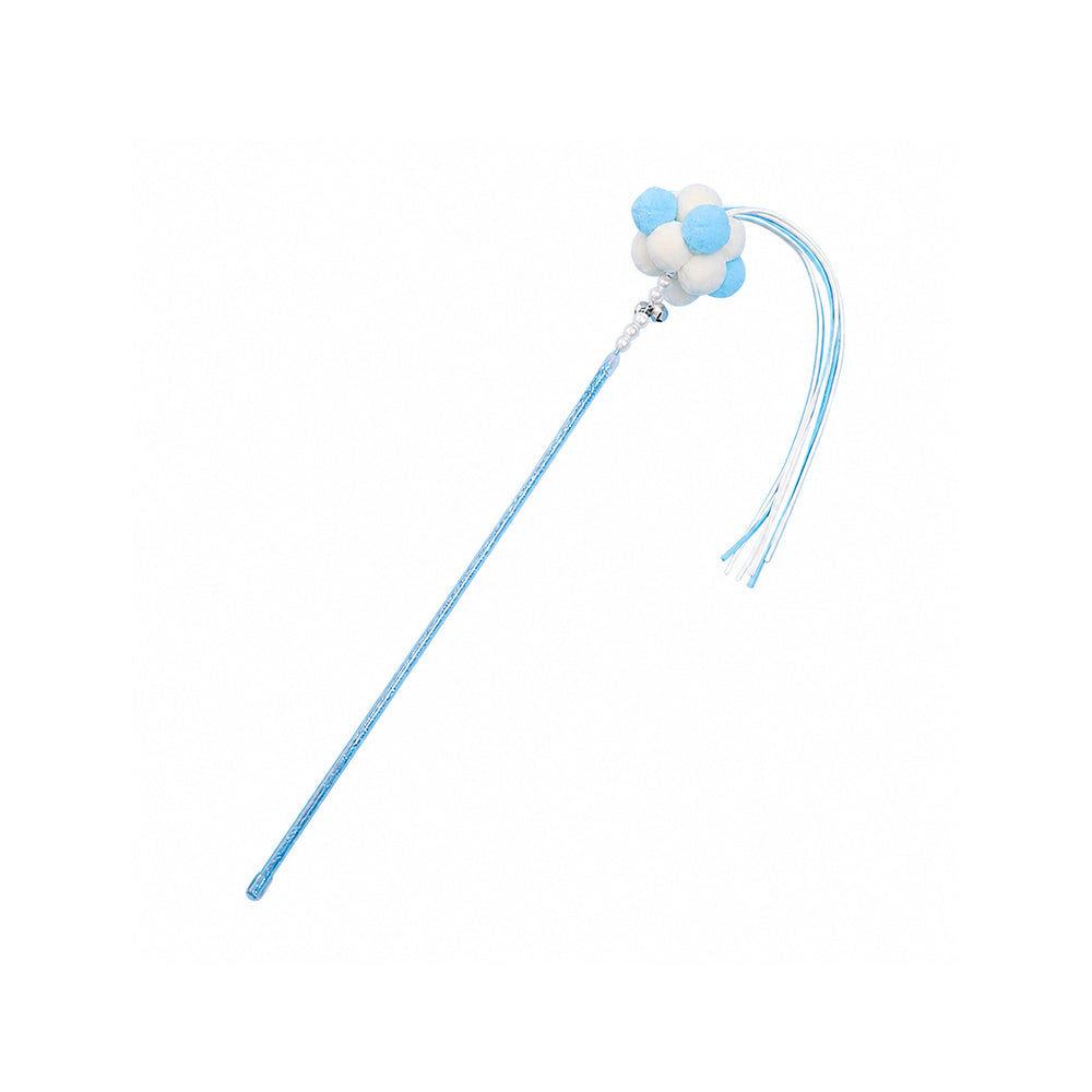 Fairy Wand Cat Teaser Toy – Interactive Tassel & Feather Wand for Cats