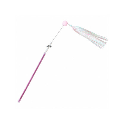 Fairy Wand Cat Teaser Toy – Interactive Tassel & Feather Wand for Cats
