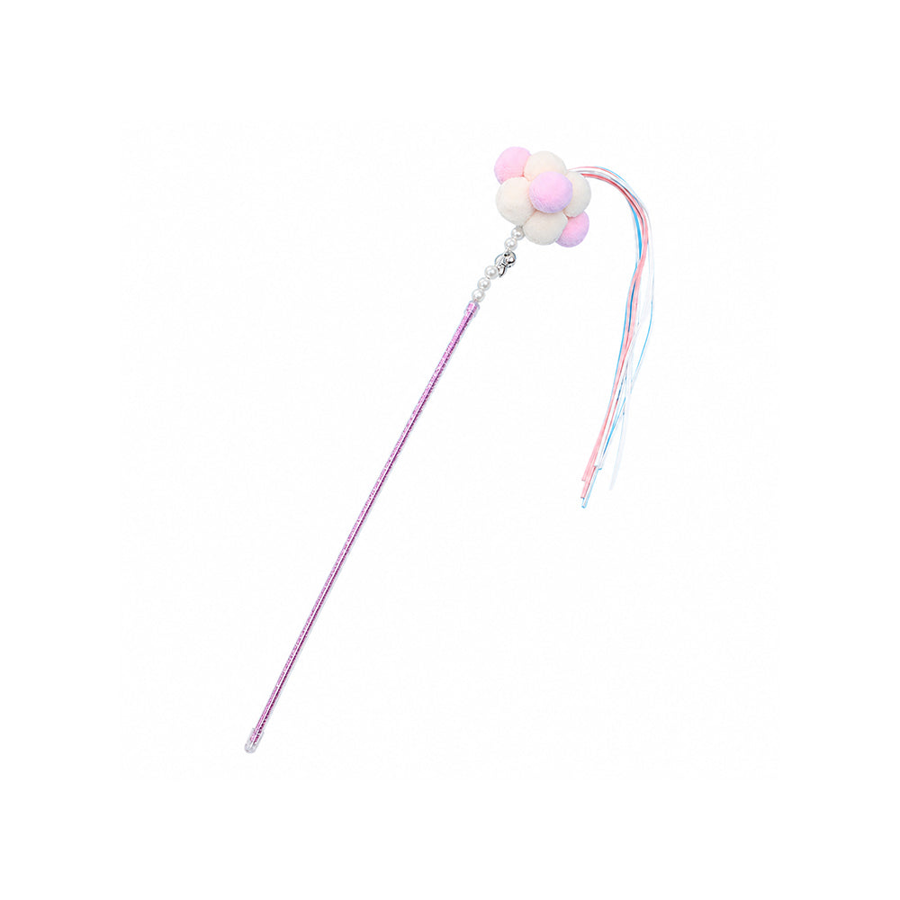 Fairy Wand Cat Teaser Toy – Interactive Tassel & Feather Wand for Cats