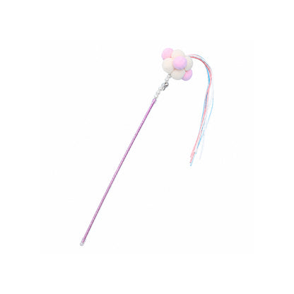 Fairy Wand Cat Teaser Toy – Interactive Tassel & Feather Wand for Cats