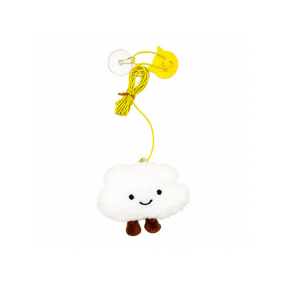 Self-Play Hanging Cat Toy – Swing with Elastic Feather & Bell