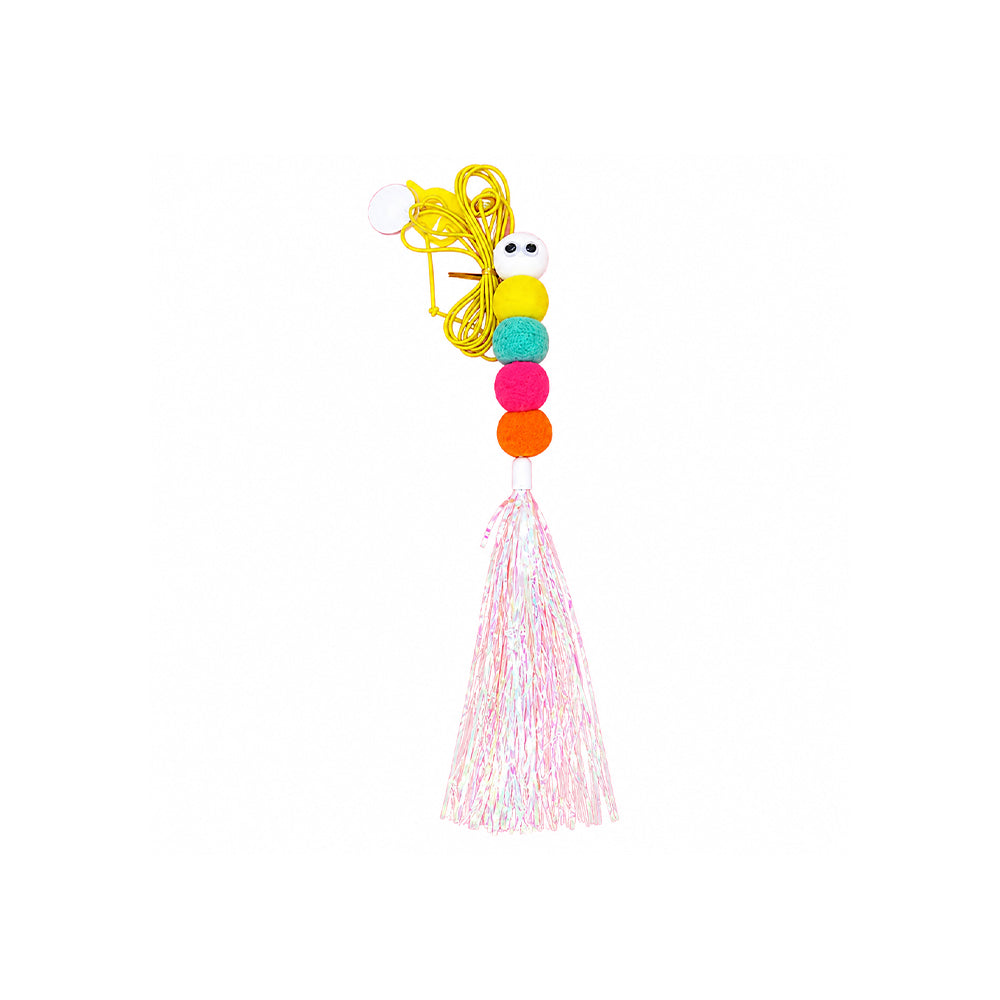 Self-Play Hanging Cat Toy – Swing with Elastic Feather & Bell