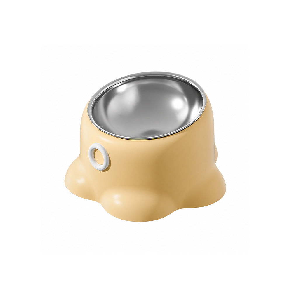 Stainless Steel Pet Bowl – Anti-Slip, Slanted, Neck-Friendly
