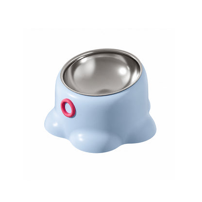 Stainless Steel Pet Bowl – Anti-Slip, Slanted, Neck-Friendly
