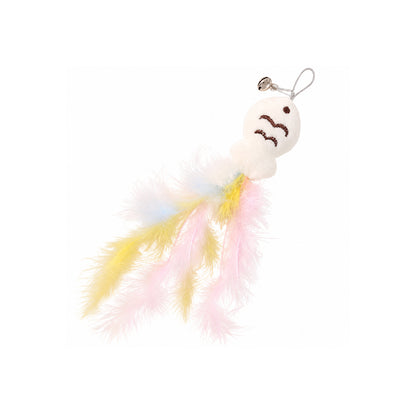 360° Rotating Cat Fishing Wand – Feather & Bell Interactive Toy