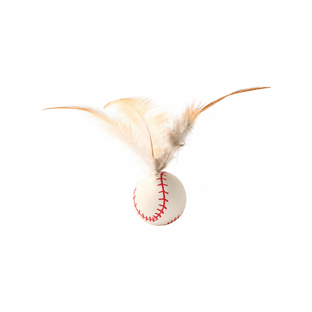 Interactive Feather Bounce Ball – Self-Play Cat Toy