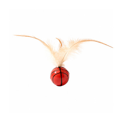 Interactive Feather Bounce Ball – Self-Play Cat Toy