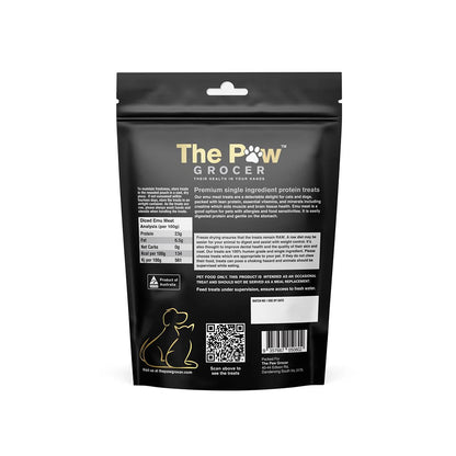 THE PAW GROCER Freeze Dried Black Label Emu Meat Dog & Cat Treats 72g