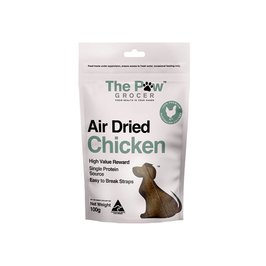 THE PAW GROCER Air Dried Chicken Straps Dog Treats 100g