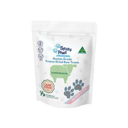 FREEZY PAWS Lamb Steak Dogs & Cats Treats 70g