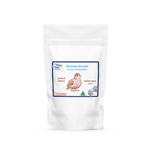 FREEZY PAWS Whole Quail Freeze Dried Pet Treats 1pc