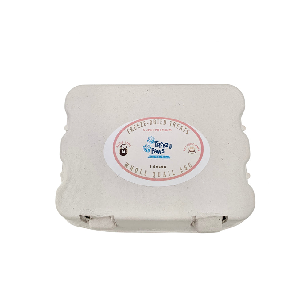 FREEZY PAWS Quail Eggs Freeze Dried Pet Treats 12pcs